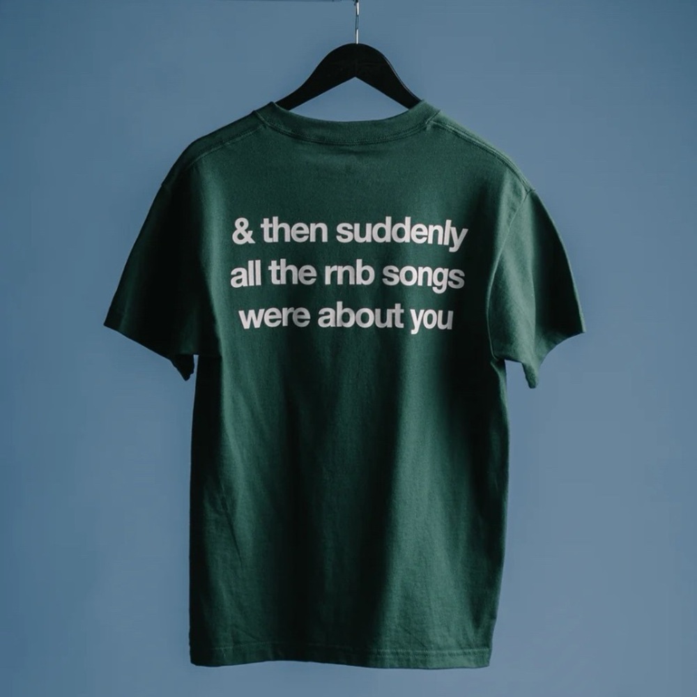 Train of Thought “& then suddenly all the rnb songs were about you” green shirt - Picture 10 of 10